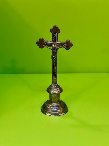 Zdjęcie oferty: Krucyfiks krzyż stalowy lata 30 XX wieku