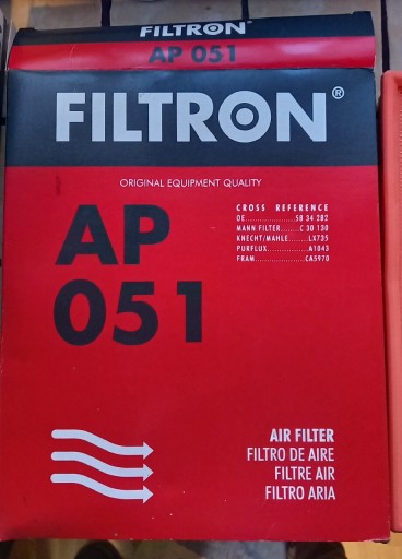 Zdjęcie oferty: Filtr powietrza AP 051 Filtron nowy!