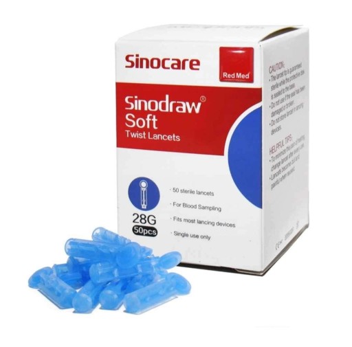 Zdjęcie oferty: Jednorazowe lancety28G Sinocare Soft Twist 300szt