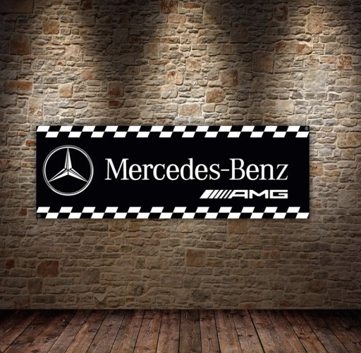 Zdjęcie oferty: Baner plandeka Mercedes-Benz AMG 150x60cm