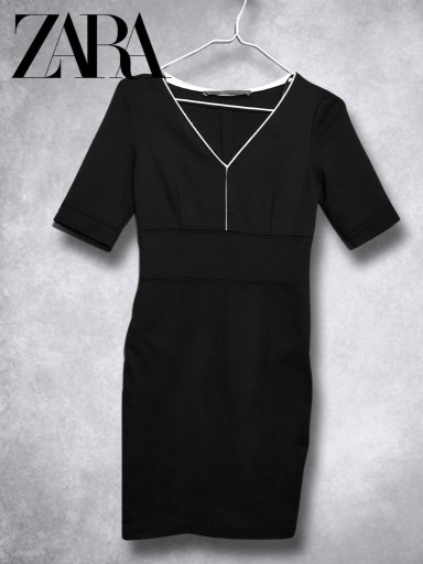 Zdjęcie oferty: Zara sukienka czarna prosta dopasowana krótka mini