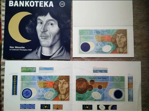 Zdjęcie oferty: Mikołaj Kopernik Banknot Polimer Opis i Bankoteka