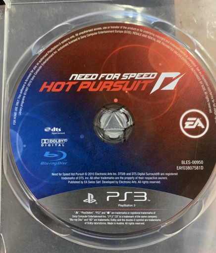 Zdjęcie oferty: Need for speed Hot pursuit dla PS3