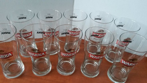 Zdjęcie oferty: Szklanka pokal piwo Warka 10 szklanek