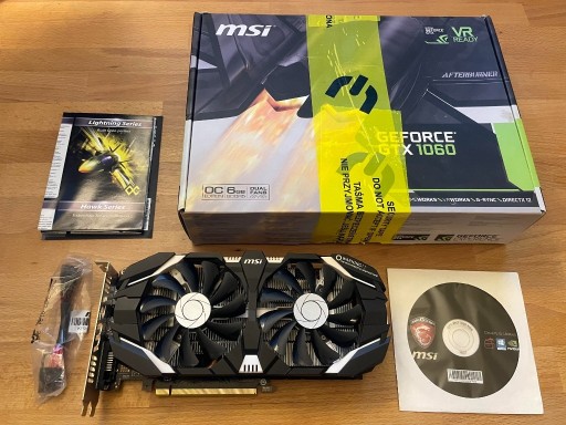 【美品】GTX 1060 6gb MSI Geforce MSI GeForce GTX 1060 GAMING X 6GB GDDR5 - Karty graficzne