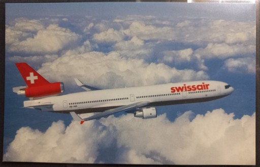 Zdjęcie oferty: Pocztówka Swissair McDonnel Douglas MD-11 