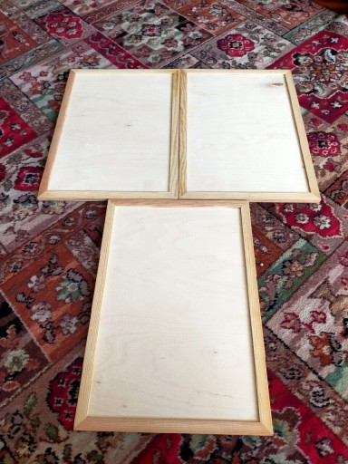 Zdjęcie oferty: Trzy tablice malarskie - drewniane 