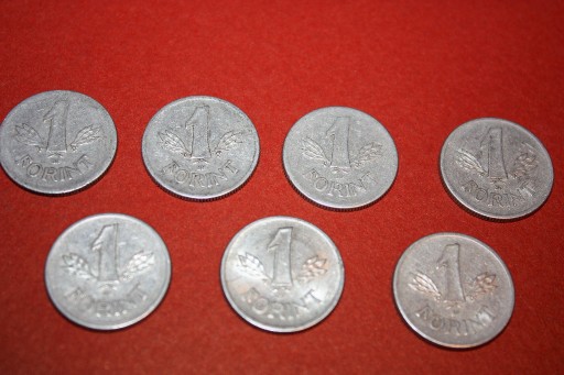 Zdjęcie oferty: Węgry - 1 Forint - 7 monet - 1967 rok i nastepne
