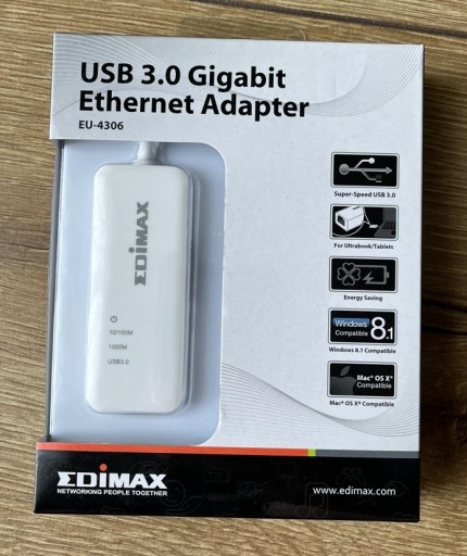 Zdjęcie oferty: USB 3.0 Gigabit Ethernet Adapter Edimax EU-4306