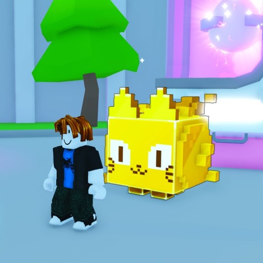 Zdjęcie oferty: Golden Huge Pixel Cat | Pet Simulator X