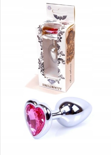 Zdjęcie oferty: Plug-Jewellery Silver Heart PLUG- Pink