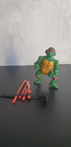 Zdjęcie oferty: Figurka Żółwie Ninja Michelangelo Zabawka PRL 80te