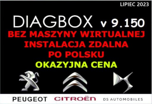 Zdjęcie oferty: DiagBox 9.150 PL Bez maszyny wirtualnej! INSTALUJE