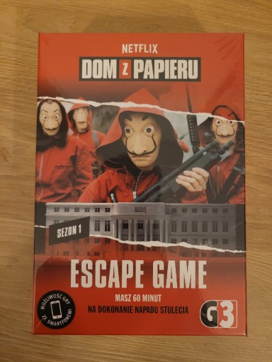 Zdjęcie oferty: Dom z papieru escape game w języku polskim