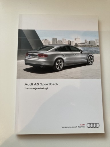 Zdjęcie oferty: Instrukcja obsługi j polski Audi A5 sportback 2010