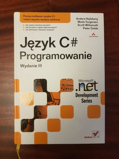 Zdjęcie oferty: Język C# Programowanie - wydanie III Helion