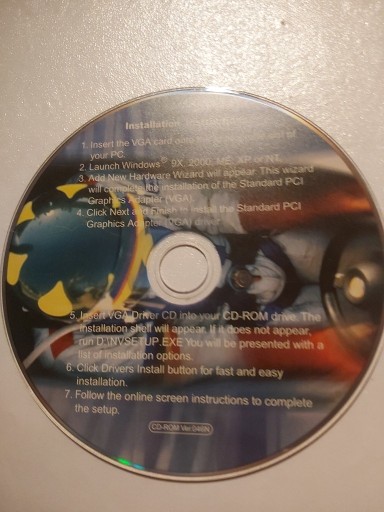 Zdjęcie oferty: Retro CD ze sterownikami do kart graficznych VGA do WIN9x,2000,ME,XP,NT
