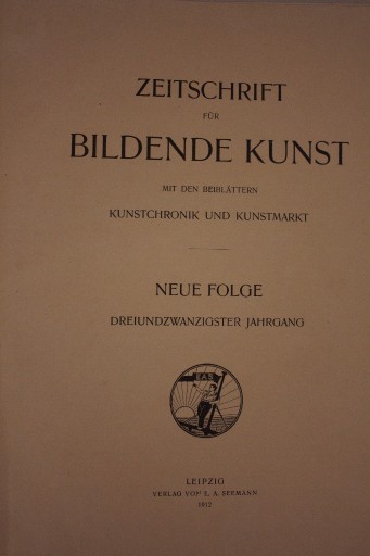 Zdjęcie oferty: antyk książka niemiecka z 1912 r. o sztuka kunst