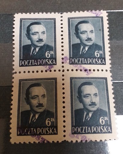 Zdjęcie oferty: Polska Fi 473** Bierut nadruk Groszy 1948