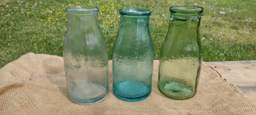 Zdjęcie oferty: 3 butelki słoiki PRL butlo-słoje ozdoba wazon
