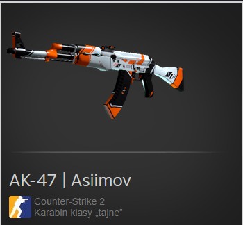 Zdjęcie oferty: Skin CS:GO AK-47 | Asiimov (lekkie zużycie)