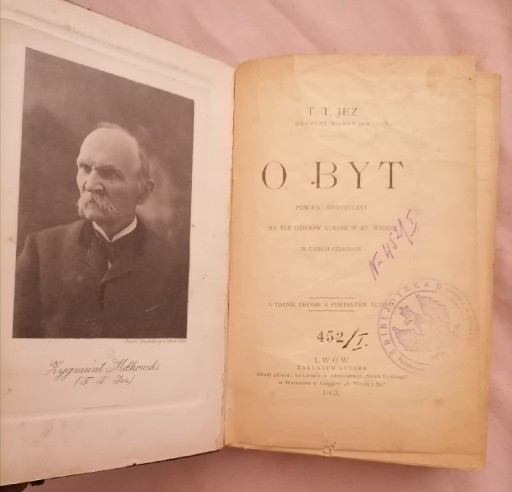 Zdjęcie oferty: Stara książka '' O BYT '' LWÓW 1903