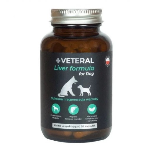 Zdjęcie oferty: VETERAL Liver Formula dla psa 1+1 GRATIS