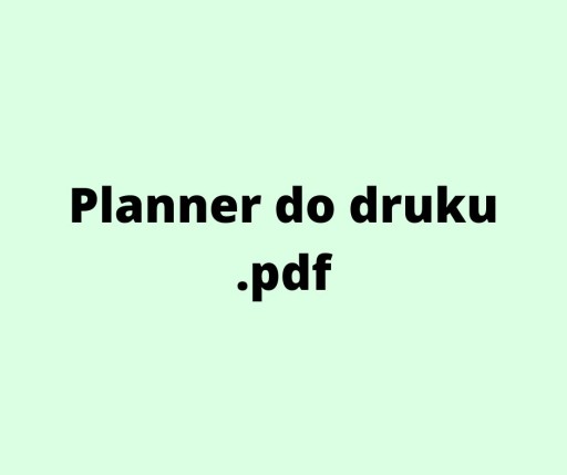 Zdjęcie oferty: Planner .pdf (szkolny, studencki, fit, pamiętnik)