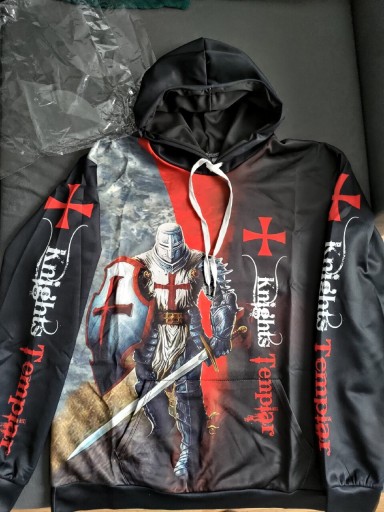 Zdjęcie oferty: Bluza nadruk XL Templariusz 