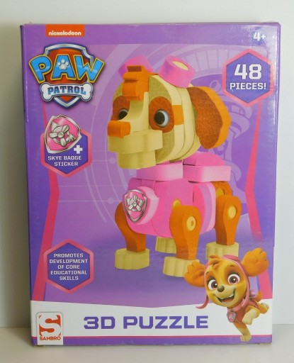 Zdjęcie oferty: Puzzle 3D Psi Patrol piankowe Skye Paw Patrol