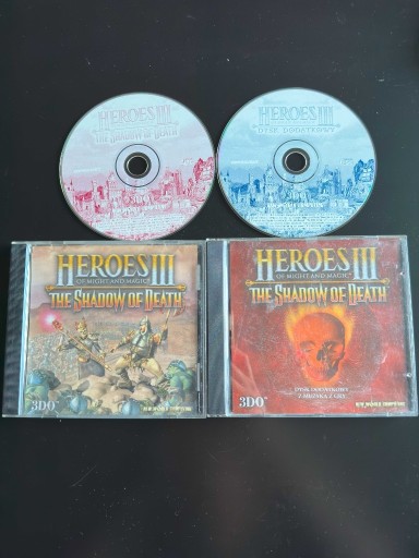 Zdjęcie oferty: Heroes III 3 Shadow of Death PL Polskie wydanie +Soundtrack +instr UNIKAT
