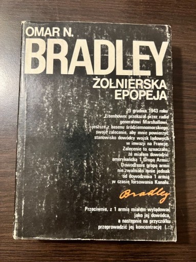 Zdjęcie oferty: Omar Bradley, Żołnierska epopeja