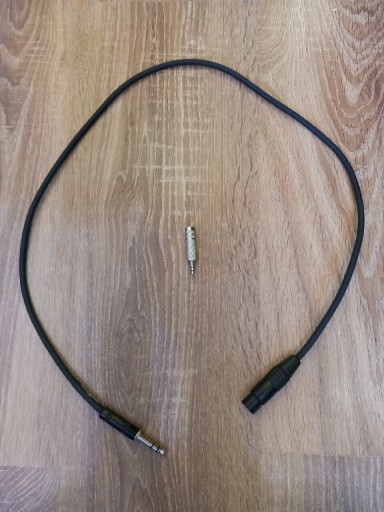 Zdjęcie oferty: Kabel Jack 6,3 mm na XLR + Wtyczka z jack 6,3-3,5