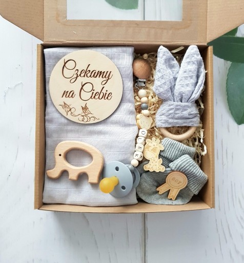 Zdjęcie oferty: Prezent dla niemowlaka Gift Box Baby Shower KOLORY