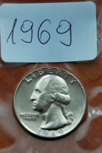 Zdjęcie oferty: 25 centów USA - 1969