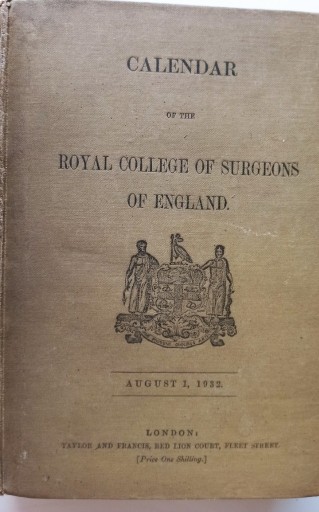 Zdjęcie oferty: Calendar Royal College of surgeons of England 1932