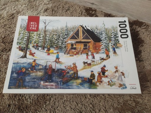 Zdjęcie oferty: Puzzle kompletne Trefl Belwedere 1000, zima 