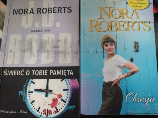 Zdjęcie oferty: Obsesja Nora Roberts+ gratis Śmierć o Tobie Pamięta 