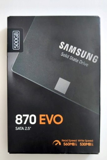 Zdjęcie oferty: Nowy dysk SSD 500GB, SAMSUNG 870 EVO 2,5'' 