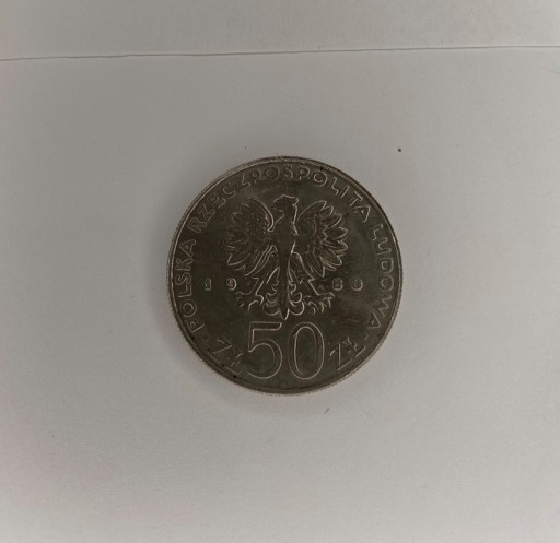 Zdjęcie oferty: 50zł z 1980r. zabytkowa oryginalna moneta kolekcjo