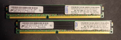 Zdjęcie oferty: Pamięć 16GB (2x8GB) IBM Micron MT36JDZS1G72PDZ-1G1