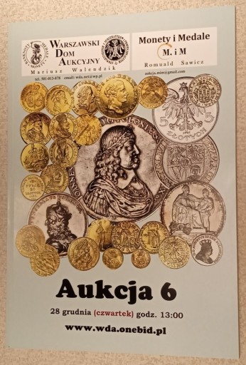 Zdjęcie oferty: WARSZAWSKI DOM AUKCYJNY, AUKCJA NR 6, KATALOG.