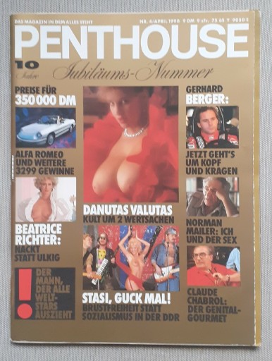 Zdjęcie oferty: Penthouse 4 1990 niemieckie wydanie / Danuta Lato 