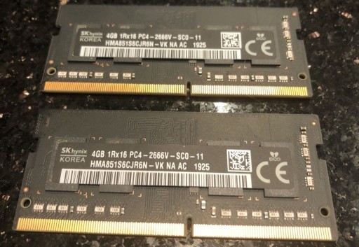 Zdjęcie oferty: Apple Hynix Ram 8GB DDR4 2666 2x4GB iMac 2020 - 20