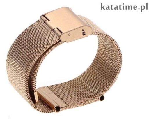 Zdjęcie oferty: Bransoletka do zegarka mesh milanese różowe złoto