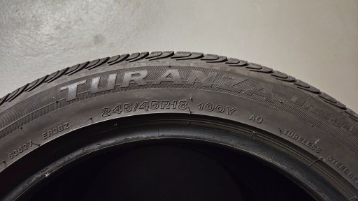 Zdjęcie oferty: 2x Bridgestone Turanza 245/45 R18 100Y 0220 4mm