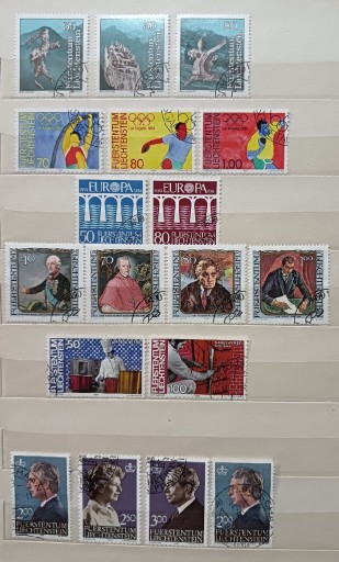 Zdjęcie oferty: Zestaw znaczków Liechtenstein 