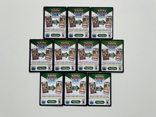 Zdjęcie oferty: 10 x Kod do gry Pokemon Online ( NIEWYKORZYSTANE )