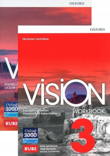 Zdjęcie oferty: ZESTAW! VISION 3 Student's book + workbook OXFORD