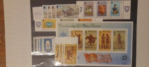 Zdjęcie oferty: 1976 Isle of Man Mi.74-91** +Bl.2 **pełny rok